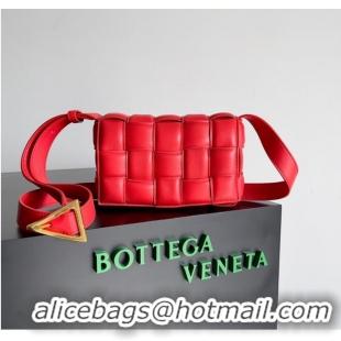 Luxury Classic Bottega Veneta Small Padded Cassette 717506 red