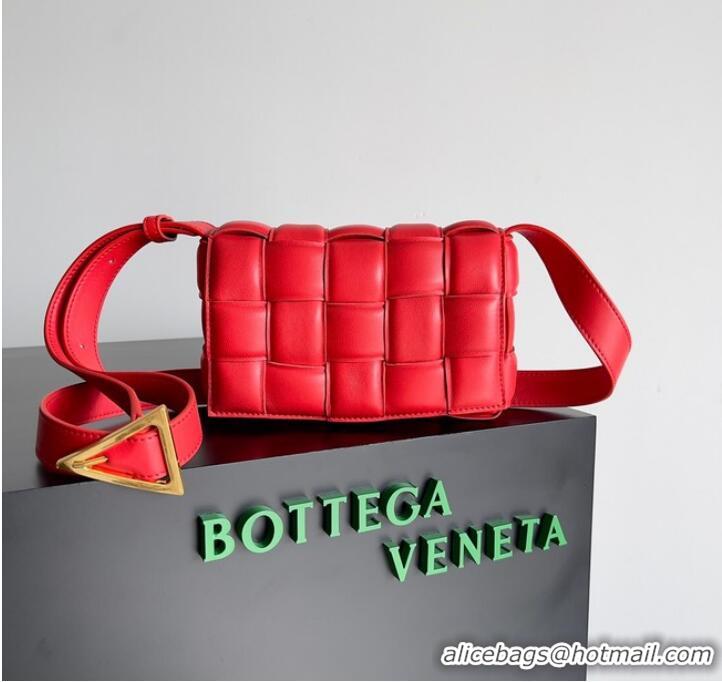 Luxury Classic Bottega Veneta Small Padded Cassette 717506 red