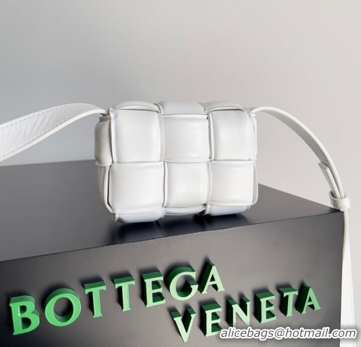 Top Quality Bottega Veneta Candy Padded Cassette 716648 white