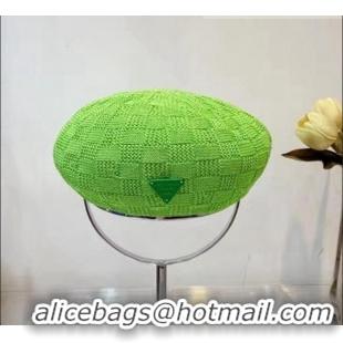 Good Taste Bottega Veneta Knit Beret Hat Kiwi BV0125 Green 2022