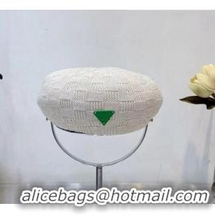 Popular Style Bottega Veneta Knit Beret Hat BV0127 White 2022