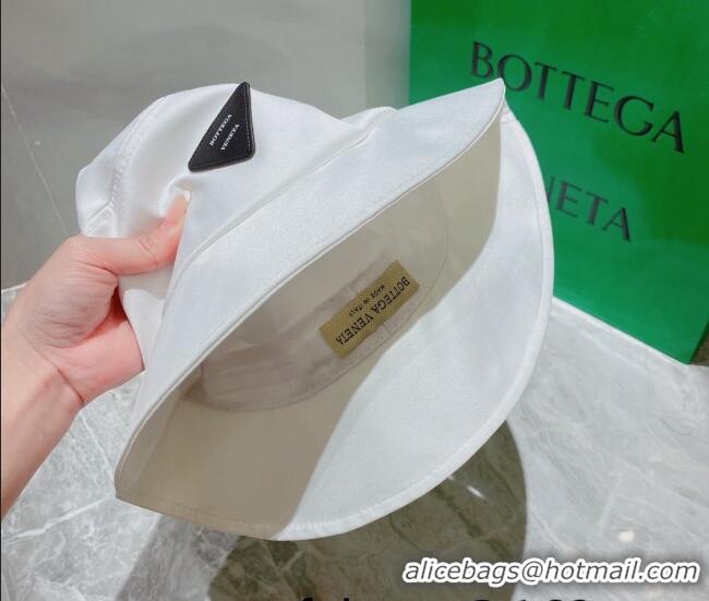 Top Quality Bottega Veneta Silk Bucket Hat 0310105 White 2022