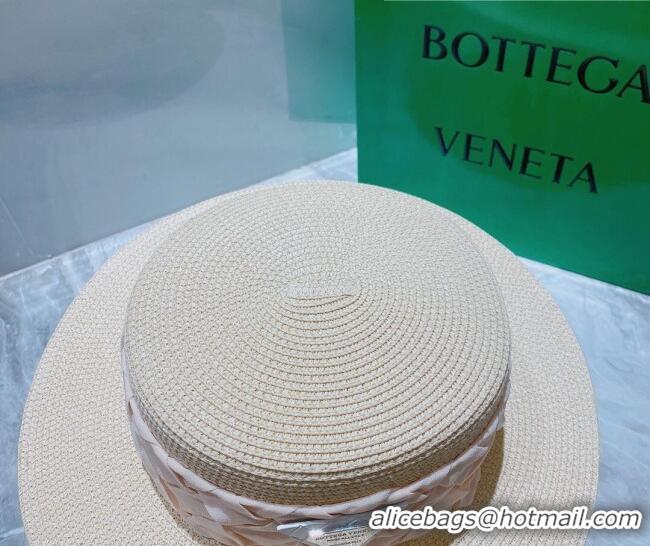 Pretty Style Bottega Veneta Straw Wide Brim Hat 0310114 Light Beige 2022