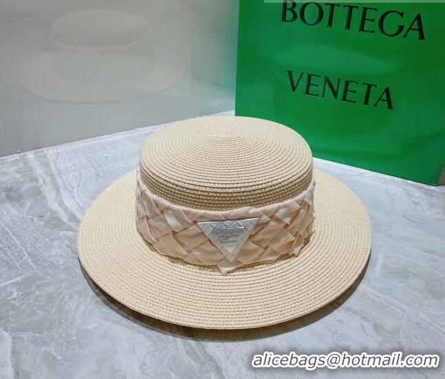 Pretty Style Bottega Veneta Straw Wide Brim Hat 0310114 Light Beige 2022