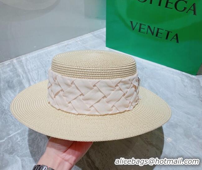 Pretty Style Bottega Veneta Straw Wide Brim Hat 0310114 Light Beige 2022