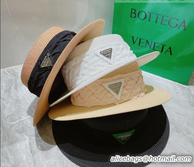 Pretty Style Bottega Veneta Straw Wide Brim Hat 0310114 Light Beige 2022