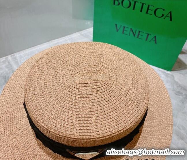 Top Quality Bottega Veneta Straw Wide Brim Hat 0310116 Brown 2022