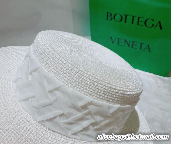 Well Crafted Bottega Veneta Straw Wide Brim Hat 0310117 White 2022