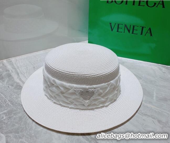 Well Crafted Bottega Veneta Straw Wide Brim Hat 0310117 White 2022