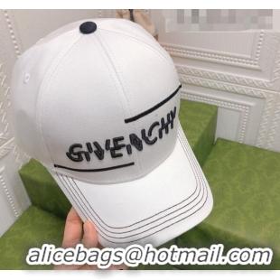 New Fashion Givenchy Baseball Hat 0310138 White 2022