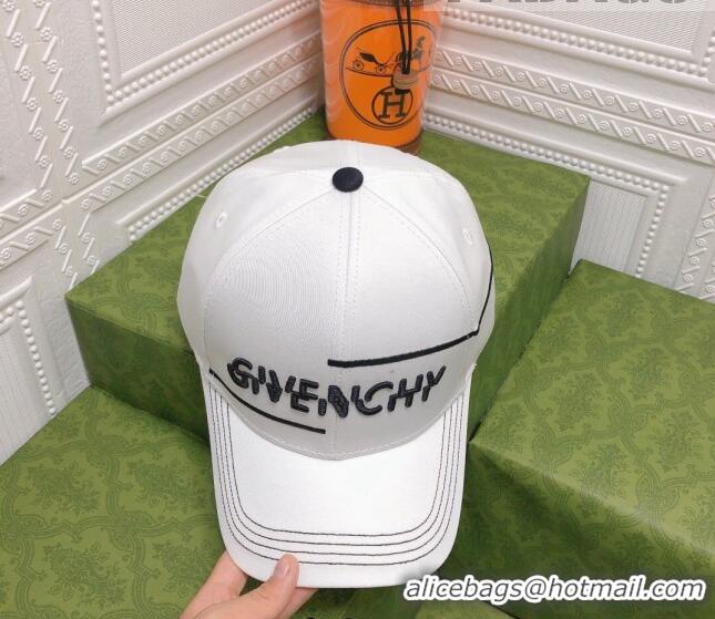 New Fashion Givenchy Baseball Hat 0310138 White 2022