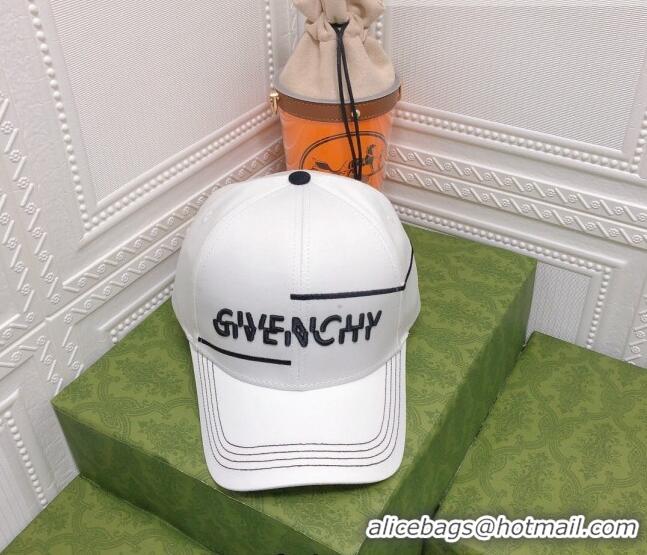 New Fashion Givenchy Baseball Hat 0310138 White 2022