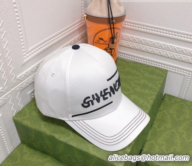 New Fashion Givenchy Baseball Hat 0310138 White 2022