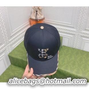 Buy Fashionable Burberry Baseball Hat 0310141 Black 2022