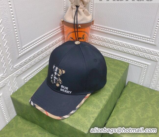 Buy Fashionable Burberry Baseball Hat 0310141 Black 2022