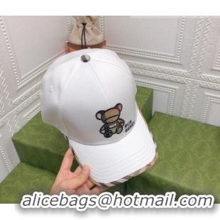 Super Quality Burberry Baseball Hat 0310142 White 2022