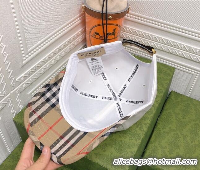 Super Quality Burberry Baseball Hat 0310142 White 2022