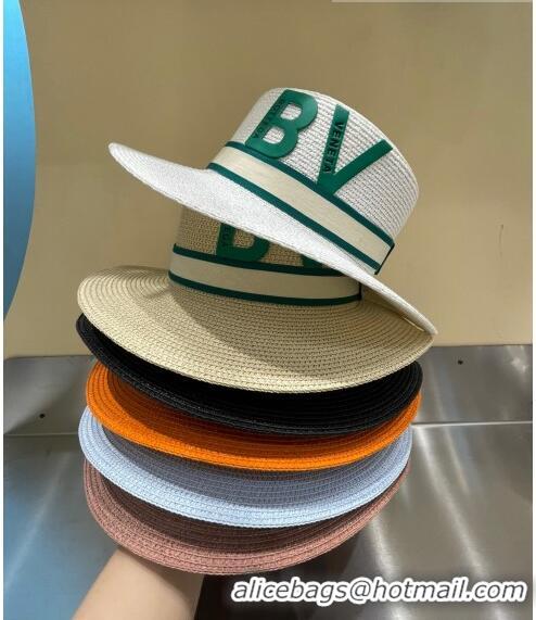 Well Crafted Bottega Veneta Straw Wide Brim Hat BVH31603 Orange 2022