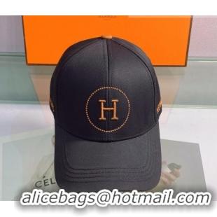 Reasonable Price Hermes Canvas Baseball Hat 0430104 Black 2022