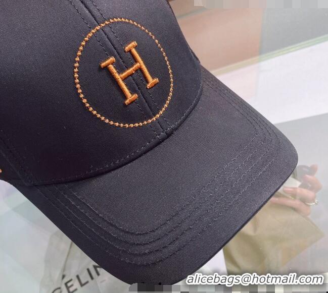 Reasonable Price Hermes Canvas Baseball Hat 0430104 Black 2022