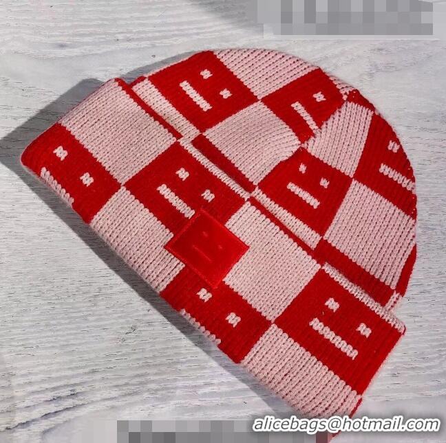 Super Quality Acne Studios Knit Hat 101954 Red 2022