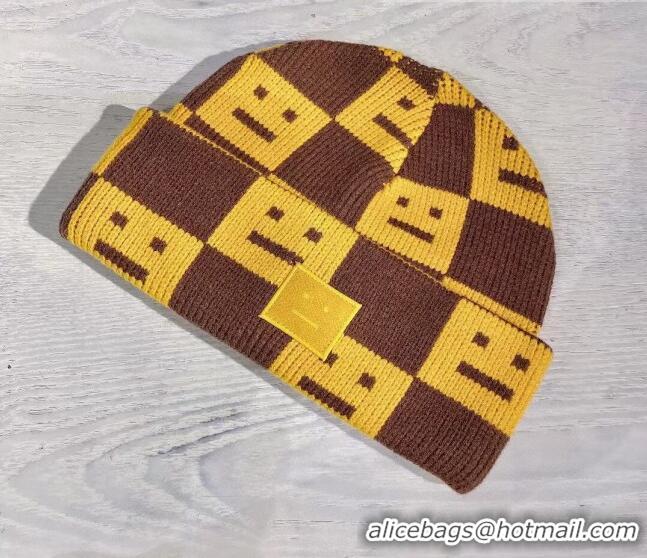 Well Crafted Acne Studios Knit Hat 101954 Yellow 2022