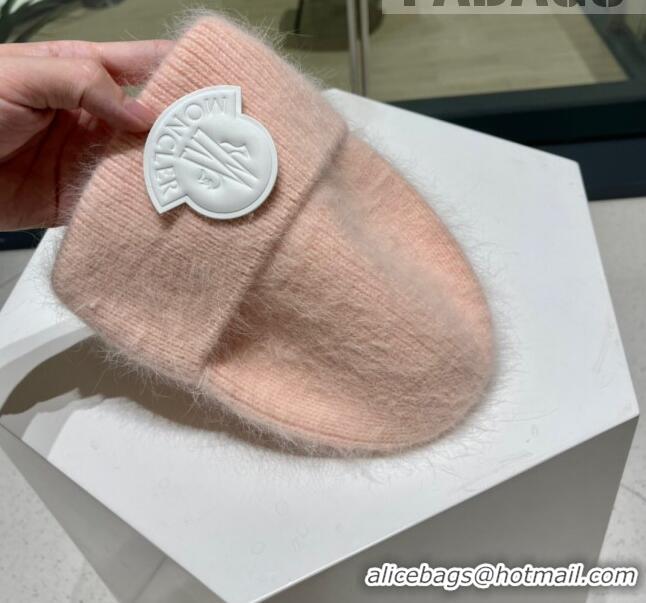 New Design Moncler Knit Wool & Rabbit Hair Hat M101906 Pink/Grey/Black/White 2022