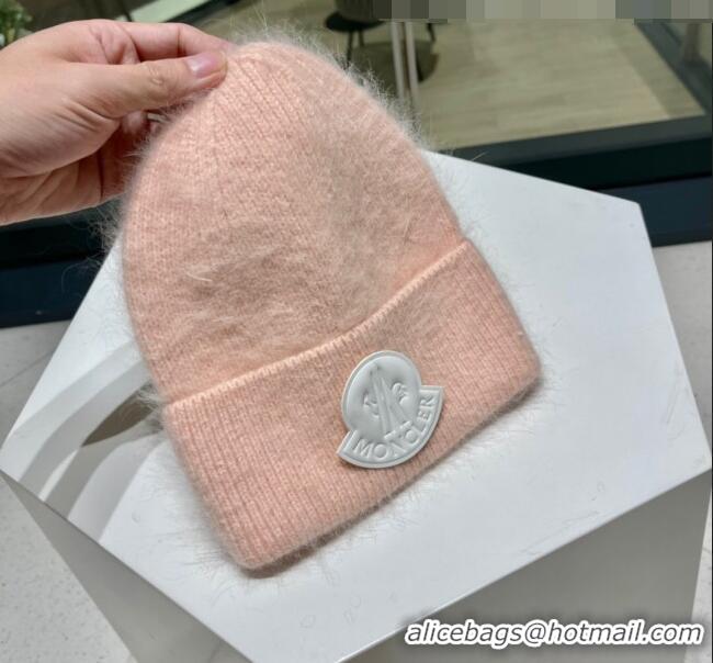 New Design Moncler Knit Wool & Rabbit Hair Hat M101906 Pink/Grey/Black/White 2022