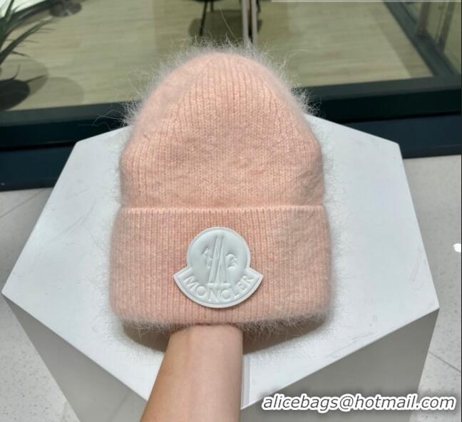 New Design Moncler Knit Wool & Rabbit Hair Hat M101906 Pink/Grey/Black/White 2022