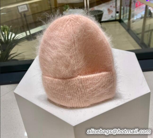 New Design Moncler Knit Wool & Rabbit Hair Hat M101906 Pink/Grey/Black/White 2022