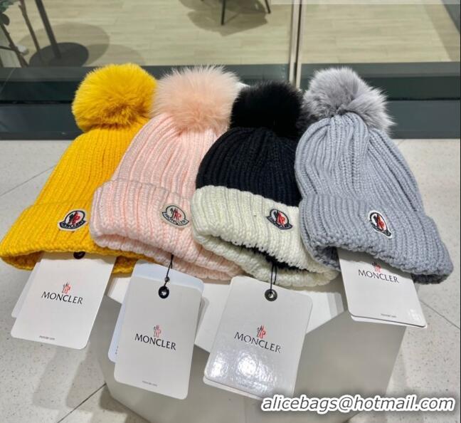 Spot Inexpensive Moncler Knit Wool Hat M101910 2022