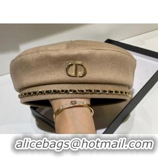 Promotional Dior Beret Hat 1019101 Beige 2022