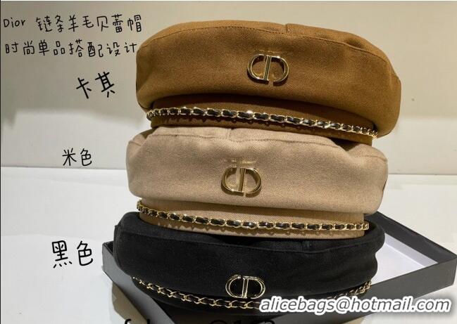 Promotional Dior Beret Hat 1019101 Beige 2022