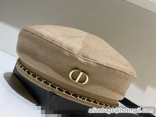 Promotional Dior Beret Hat 1019101 Beige 2022