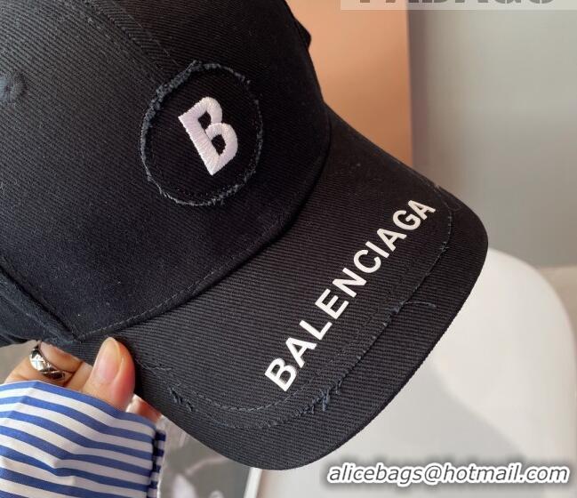 Reasonable Price Balenciaga Canvas Baseball Hat 101963 Black 2022