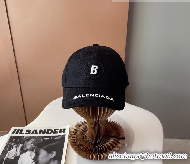 Reasonable Price Balenciaga Canvas Baseball Hat 101963 Black 2022