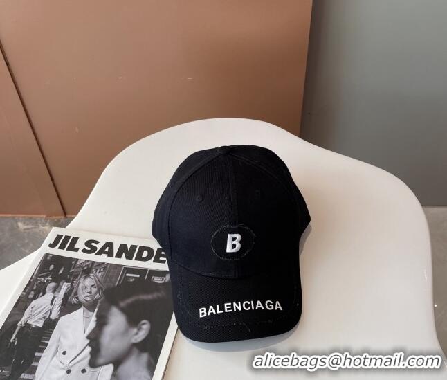 Reasonable Price Balenciaga Canvas Baseball Hat 101963 Black 2022