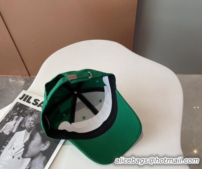 Discount Balenciaga Canvas Baseball Hat 101963 Green 2022