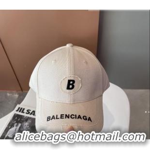 Most Popular Balenciaga Canvas Baseball Hat 101963 White 2022