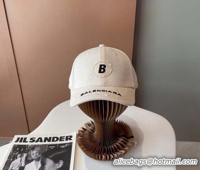 Most Popular Balenciaga Canvas Baseball Hat 101963 White 2022