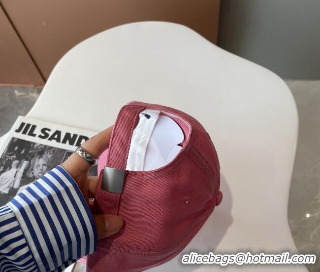 Best Price Balenciaga Canvas Baseball Hat 101963 Pink 2022