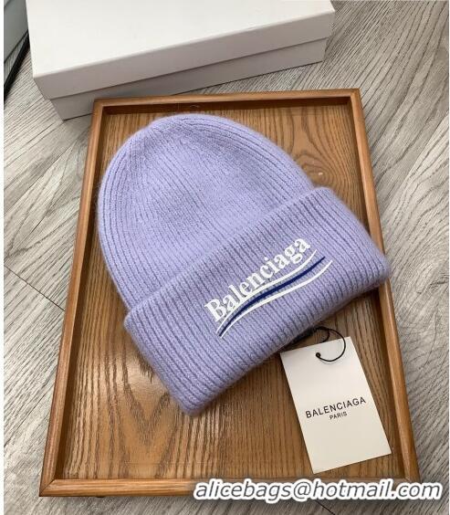 Good Product Balenciaga Knit Hat 1019118 Purple 2022