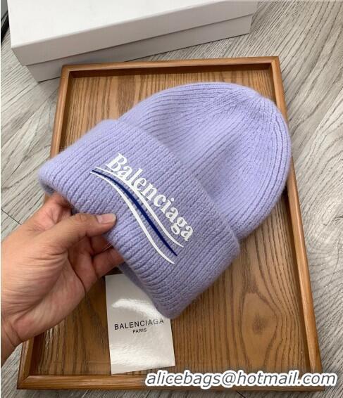 Good Product Balenciaga Knit Hat 1019118 Purple 2022