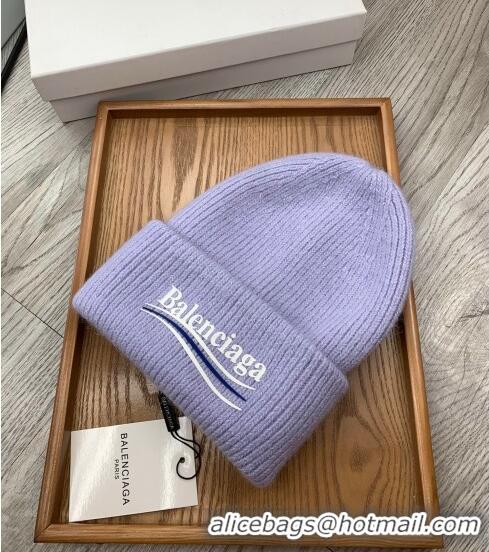 Good Product Balenciaga Knit Hat 1019118 Purple 2022