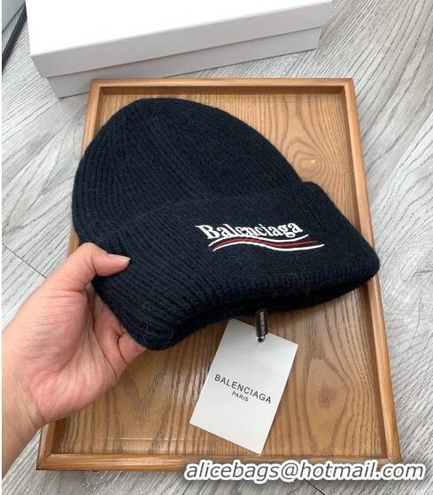 Market Sells Balenciaga Knit Hat 1019118 Black 2022