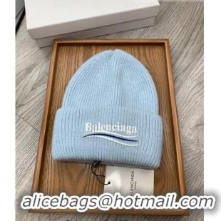 Well Crafted Balenciaga Knit Hat 1019118 Blue 2022