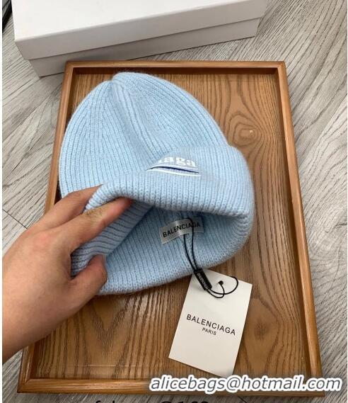 Well Crafted Balenciaga Knit Hat 1019118 Blue 2022