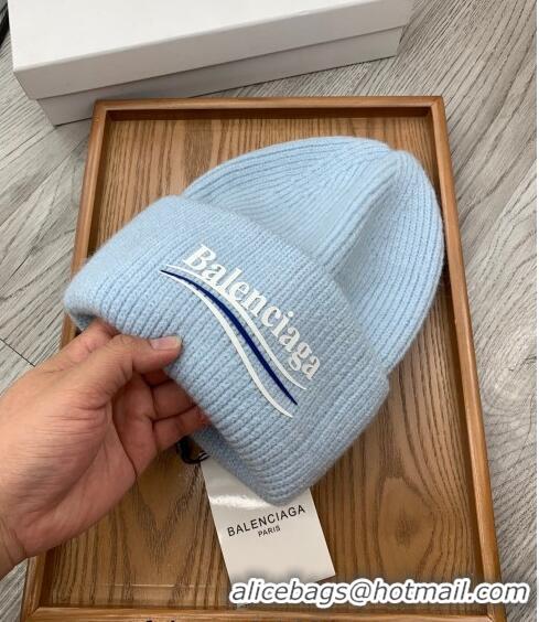 Well Crafted Balenciaga Knit Hat 1019118 Blue 2022