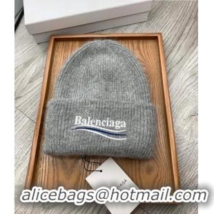 Good Product Balenciaga Knit Hat 1019118 Grey 2022