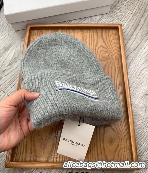 Good Product Balenciaga Knit Hat 1019118 Grey 2022